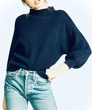 Line & Dot Women’s‎ Deep Teal Cowl Neck Sweater Size S thumbnail 1