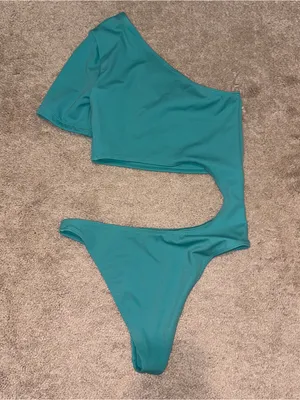 Alo Yoga Body Wave Teal One Piece Bodysuit Size: XS thumbnail 5