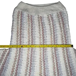 Penroye Women's Sweater Knit Short Sleeve Crew Neck Cream Multicolor thumbnail 5