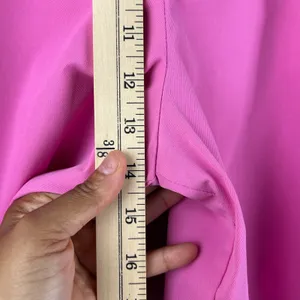 Shein Womens 1XL Pink Wide Leg Cargo Pants Elastic Waist Flap Pocket Pull On thumbnail 9