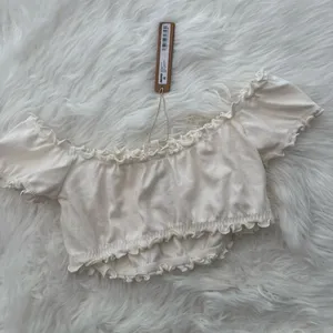 Skims Pointelle Logo Crop Top Marble Size Small thumbnail 6