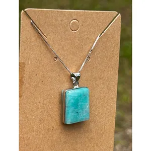 Sterling Silver Amazonite Necklace thumbnail 2