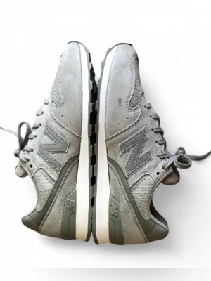 New Balance 696 Classic Women's Running Shoes WL696WPG Gray Suede Size 9 thumbnail 8