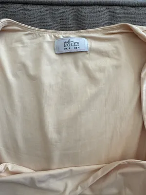Oh Polly Beige Twist Front Ruffle Mini Dress thumbnail 6