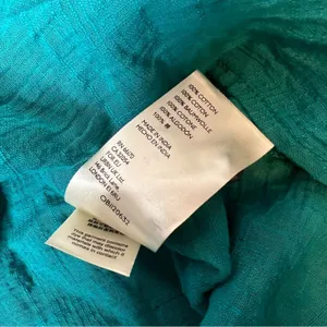 Anthropologie‎ x Pilcro and Letterpress Mila Top turquoise sz S thumbnail 9