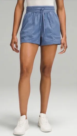 Lululemon Dance studio High-Rise Shorts Womens 6 Oasis Blue Excellent Ribbed thumbnail 1