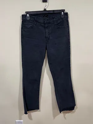 Mother The Insider Crop Step FrayJeans in Night in Paris Size 27 EUC thumbnail 3