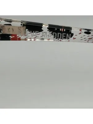 Steve Madden Oversized Cat Eye Sunglasses Black Clear Red Patterned Frames thumbnail 11