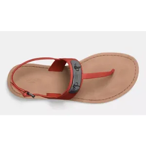 Coach Gracie Swagger Thong Sandals Burnt Orange Size‎ 5.5 New In Box thumbnail 2