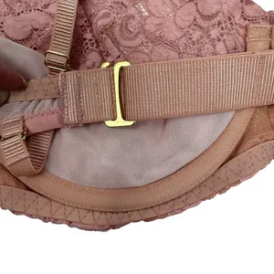 We Are HAH Hook Up Balconette Bra Size‎ DD Band 32-40 Lace Dusty Rose Underwire thumbnail 7