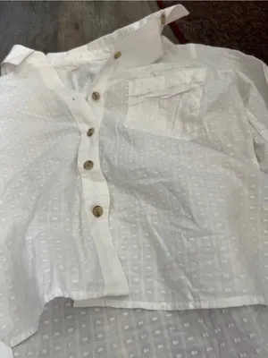 Marine layer white textured top size small thumbnail 7