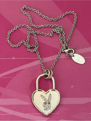 Playboy bling bunny necklace thumbnail 2