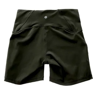 Lululemon Train Times Short 6" Inseam Dark Olive Size 8 thumbnail 13