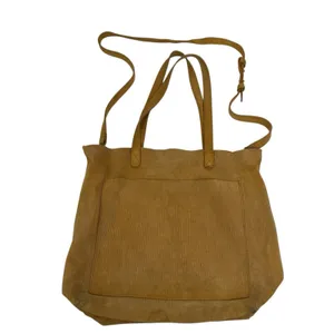 Madewell The Medium‎ Transport Tote Corduroy Suede Edition Crossbody Strap Gold thumbnail 3
