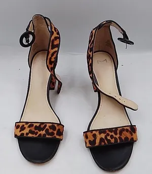 Marc Fisher LTD Leopard Calf-Hair Block Heel Sandals thumbnail 1