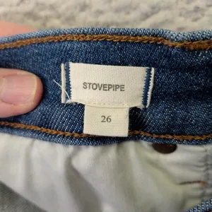 Madewell Stovepipe Jeans‎ Womens 26 High Rise Straight Leg Blue Denim NK893 thumbnail 4