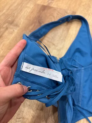 Out From Under Blue Halter Top  thumbnail 4