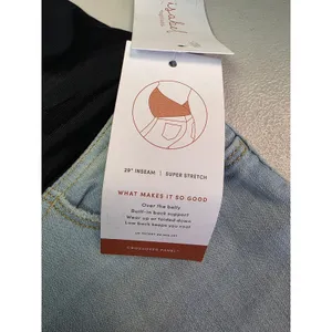 Isabel Maternity Skinny Jeans Light‎ Blue Crossover Panel Size 10 NWT thumbnail 4
