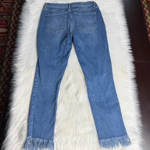 Free People Great Heights High Rise Frayed Skinny Jeans thumbnail 7