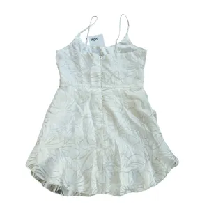 Selfie Leslie White Floral Burnout Ruffle Mini Dress ST1491D01 Size XL thumbnail 4