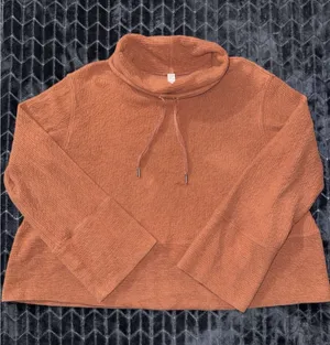 Lululemon Women Retreat Yourself Pullover Sweatshirt Heather Rustic Clay Sz M/L thumbnail 1