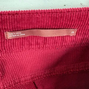 Anthropologie Pilcro Yaya Mid Rise Corduroy Cropped Flare Jeans Pink Rose 29 thumbnail 6