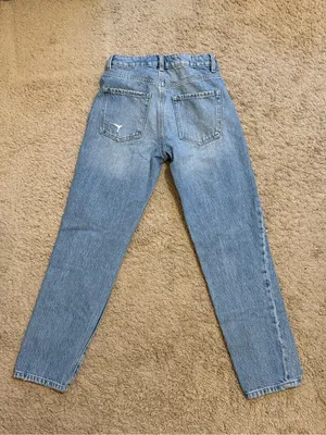 Garage Light Blue Distressed Boyfriend Jeans thumbnail 4