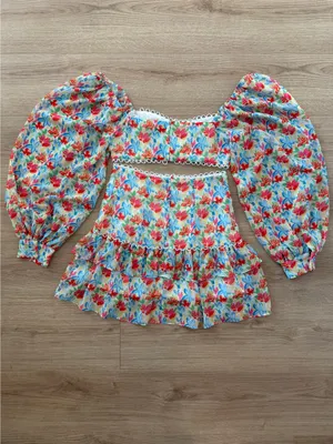 Shein Floral Two-Piece Skirt Set thumbnail 2