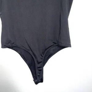 Maurices Edgely NWT Solid Black Double V Sleeveless Thong Bodysuit thumbnail 9