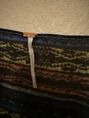 Free People Tribal Abstract Sheer Top thumbnail 3