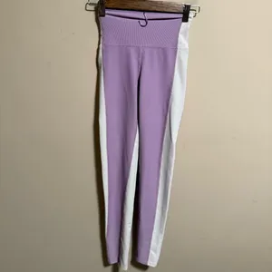 NWT Beach Riot Color-Block Legging Orchid Bloom Purple White- Size XS thumbnail 5