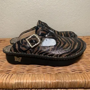 Algeria Classic Safari Tiger Stripe Clog Mule Size 37 thumbnail 7