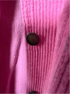 POL Pink Corduroy Raw Hem Jacket Size L EUC thumbnail 5