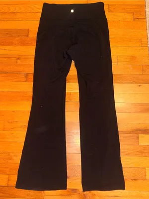 Lululemon Groove Pant Flare Leggings Nulu Navy size‎ 10 thumbnail 3