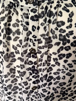 Doe & Rae Black Gray Sleeveless Top Medium thumbnail 3