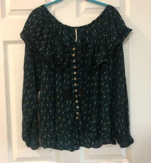 Free People Size Small Sunshine peasant top thumbnail 3