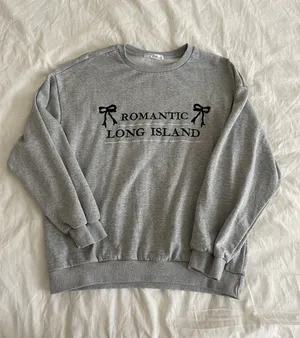 Tennis Prep Bow Ribbon Sweatshirt Gray thumbnail 1