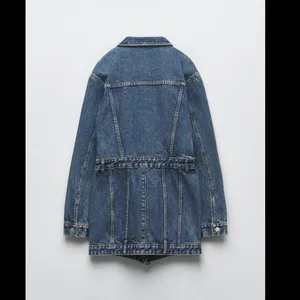 Zara Nwt Denim Trf Dress thumbnail 9