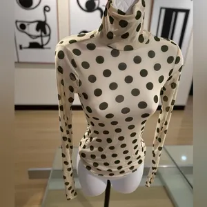 AFRM- Zodie Polka Dot Turtleneck Top Size XS thumbnail 6