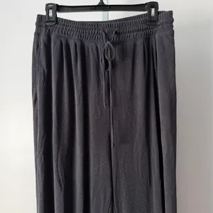 Anthro Saturday Sunday‎ S Black Ribbed Knit Harem Jogger Pants Lounge Streetwear thumbnail 3