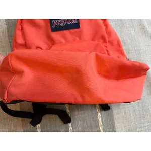 Jansport Coral and Black Backpack Excellent Used Condition thumbnail 4