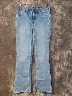 Aerie Light Wash Stretch Pull-On Flare Jeans thumbnail 2