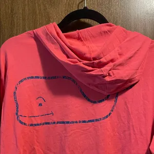 Vineyard Vines Coral Long Sleeve Hoodie thumbnail 4