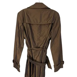 Talbots Size Small Vintage Trench‎ Bronze Brown Coat Belted thumbnail 7