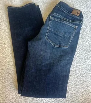 Dark wash American Eagle straight leg jeans Size 6 thumbnail 1
