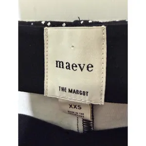 Maeve Anthropologie Margot Kick Flare Cropped Pants Swirl Print XXS High-Rise thumbnail 7