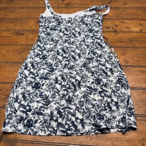 Abercrombie & Fitch Blue White Fruit Print‎ Mini Dress XXS Sun Dress Side Slit thumbnail 4