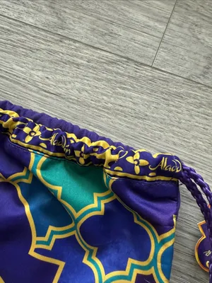 Disney Aladdin Purple & Gold Drawstring Backpack thumbnail 4