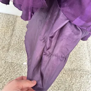 Cinderella Divine Purple‎ Strapless Sequin Beaded Corset Back Long Gown Dress 4 thumbnail 15