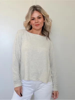 New Project Social T Boatneck Long-Sleeve Top thumbnail 4